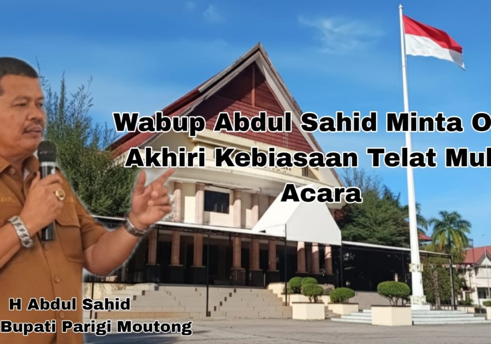 Wabup Parimo Soroti Kebiasaan Molor, Minta OPD Lebih Disiplin