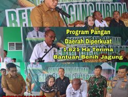 Pemkab Parimo Salurkan Bantuan Benih Jagung Seluas 1.821 Ha