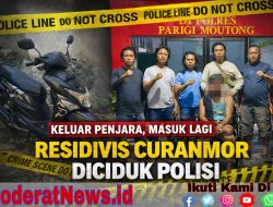 Meresahkan Warga, Residivis Curanmor Akhirnya Dihentikan Polisi