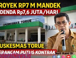 Proyek Rp7 M Puskesmas Torue Mandek, Terancam Putus Kontrak