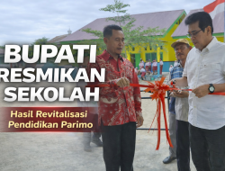 Bupati Erwin Burase Resmikan Sekolah Hasil Revitalisasi di Parimo