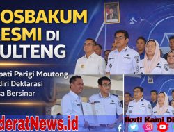 Bupati Parimo Hadiri Peresmian Posbakum Deklarasi Desa Bersinar