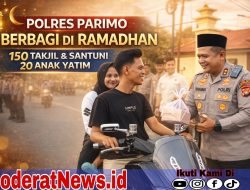Polres Parimo Gelar Bagi Takjil dan Santuni Anak Yatim