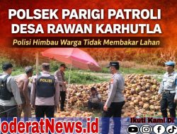 Patroli Desa Rawan Karhutla, Warga Dihimbau Tak Bakar Lahan