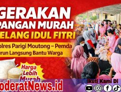 Jelang Lebaran, Polres Parimo Gandeng Pemda Gelar Pasar Murah