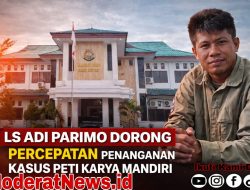LS ADI Parimo Desak Kasus PETI Karya Mandiri Dipercepat