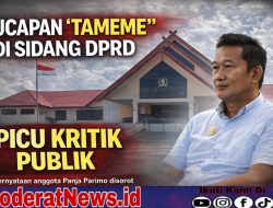 Ucapan “Tameme” di Sidang DPRD Parimo Picu Kritik Publik