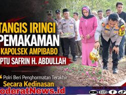 Kapolres Parimo, Iringi Pemakaman Kapolsek Ampibabo IPTU Safrin H. Abdullah