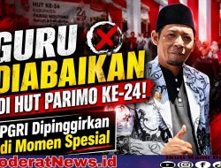 Guru Dipinggirkan di HUT Parimo, PGRI, Kami  Terabaikan!