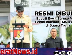 Bupati Parimo Resmi Buka TMMD 128 di Sausu Trans