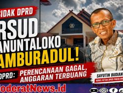 DPRD Sentil Pelayanan RSUD Anuntaloko, Perencanaan Amburadul