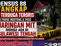 Densus 88 Ringkus 8 Terduga Teroris Jaringan MIT di Parimo–Poso