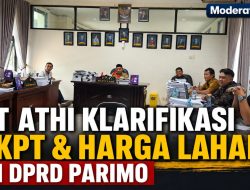 PT ATHI Klarifikasi Isu 67 SKPT dan Harga Lahan, Disampaikan dalam Rapat Komisi III DPRD Parimo
