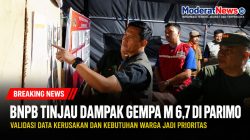 BNPB Tinjau Dampak Gempa M 6,7 di Parimo, Fokus Validasi Data Kerusakan dan Pemenuhan Kebutuhan Dasar