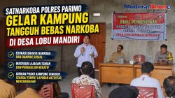 Satnarkoba Polres Parimo Bentuk Posko Kampung Tangguh Bebas Narkoba di Desa Lobu Mandiri