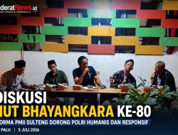 FORMA PMII Sulteng Gelar Diskusi HUT Bhayangkara ke-80, Dorong Polri Lebih Humanis dan Responsif