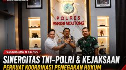 Perkuat Sinergitas TNI–Polri dan Kejaksaan, Kapolres Parimo Gelar Silaturahmi Lintas Lembaga