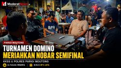 Turnamen Domino KKSS Meriahkan Nobar Semifinal Piala Dunia di Polsek Parigi