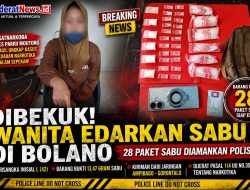 Wanita di Bolano Jadi Pengedar Sabu, Polisi Sita Puluhan Paket
