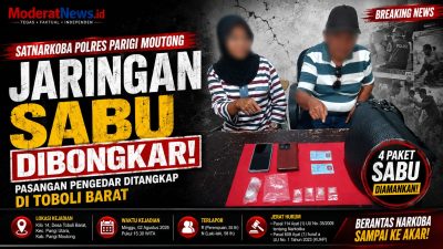 Bisnis Haram Terhenti! Pasangan Pengedar Sabu Ditangkap Saat Bawa Barang