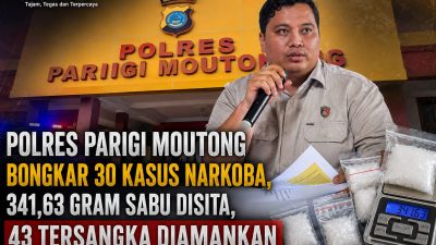 Polres Parigi Moutong Bongkar Puluhan Kasus Narkoba, Mayoritas Sudah P21