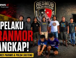 Jejak Terendus, Dua Pelaku Curanmor Diringkus Polres Parimo