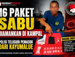 16 Paket Sabu Diamankan di Kampal, Polisi Telusuri Pemasok dari Kayumalue