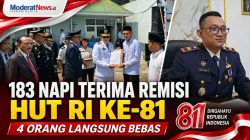 183 Narapidana Lapas Parigi Terima Remisi HUT ke-81 RI, Empat Langsung Bebas