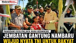 Pangdam XXIII/Palaka Wira Resmikan Jembatan Merah Putih Nambaru, Dinanti Warga Selama 10 Tahun