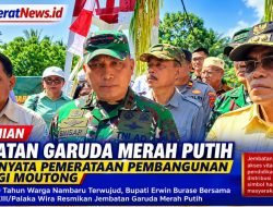 Jembatan Garuda Merah Putih Diresmikan, Penantian 10 Tahun Warga Nambaru Terwujud