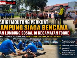 Perkuat Mitigasi Bencana, Bupati Parimo Kukuhkan KSB dan Lumbung Sosial di Torue