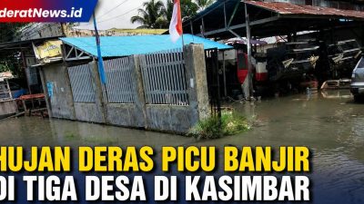 Hujan Deras Picu Banjir di Tiga Desa di Kasimbar, Puluhan KK Terdampak
