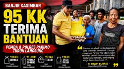 Banjir Kasimbar, Pemda Parimo Salurkan Bantuan untuk 95 KK Terdampak