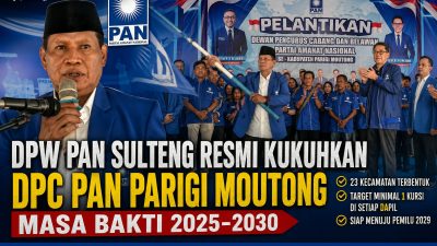 PAN Parimo Kukuhkan DPC 23 Kecamatan, Target Lima Kursi DPRD pada 2029