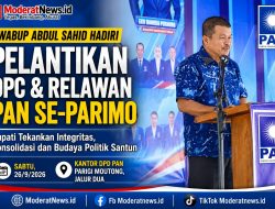 Wabup Abdul Sahid Hadiri Pelantikan DPC dan Relawan PAN se-Parimo