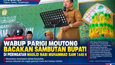Maulid Nabi 1448 H di Tinombo Selatan, Pemkab Parimo Tekankan Peran Keluarga Cegah Narkoba hingga Judi