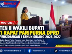 Asisten II Wakili Bupati di Paripurna DPRD Parimo, Bahas Rencana Kerja 2027 dan Raperda RTRW
