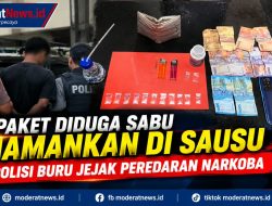 Polisi Gerebek Pengedar Sabu di Sausu, 11 Paket Diamankan