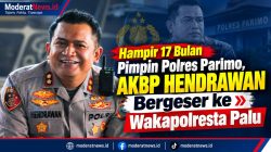 Rotasi Polri, AKBP Hendrawan Tinggalkan Polres Parimo, Geser ke Wakapolresta Palu