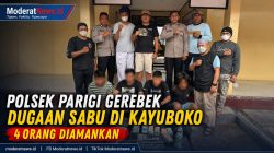 Polsek Parigi Gerebek Dugaan Peredaran Sabu di Kayuboko, Empat Orang Diamankan