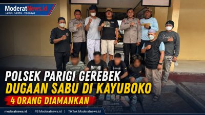 Polsek Parigi Gerebek Dugaan Peredaran Sabu di Kayuboko, Empat Orang Diamankan