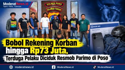 Bobol Rekening Korban hingga Rp73 Juta, Terduga Pelaku Diciduk Resmob Parimo di Poso