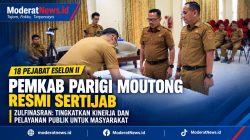 18 Pejabat Parimo Serah Terima Jabatan, Sekda Tekankan Evaluasi Kinerja