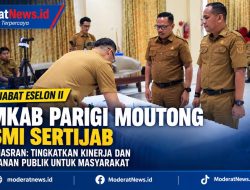 18 Pejabat Parimo Serah Terima Jabatan, Sekda Tekankan Evaluasi Kinerja