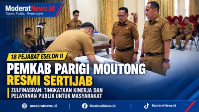 18 Pejabat Parimo Serah Terima Jabatan, Sekda Tekankan Evaluasi Kinerja